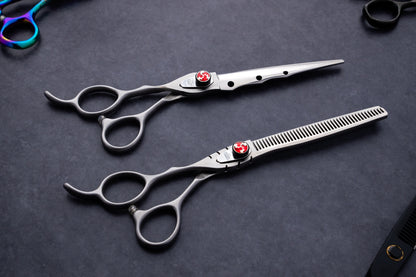 Kappatsu Series 7" Left Handed Japanese Steel Hairdressing Scissors